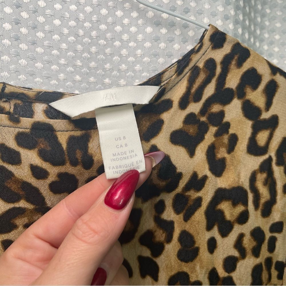 H&M Cheetah Blouse - Picture 3 of 6